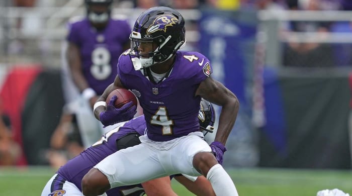 Baltimore Ravens wide receiver Zay Flowers